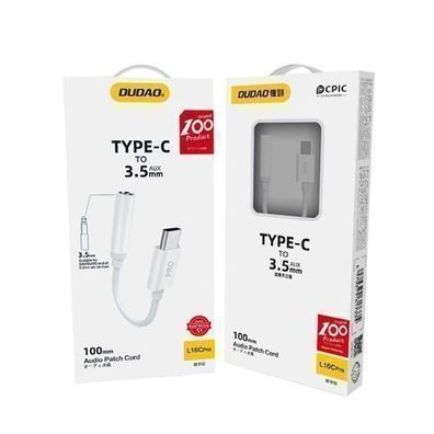 Audioadapter für Kopfhörer von USB-C auf 3,5-mm-Miniklinke, weiß