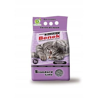 Super Benek Standard Lavendel - klumpende Katzenstreu - 25 l (20 kg)