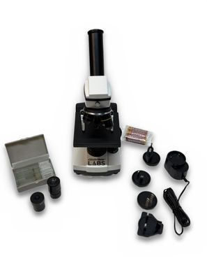 Celestron Labs CM800 Durchlichtmikroskop 40x bis 800x LED-Beleuchtung Weiß