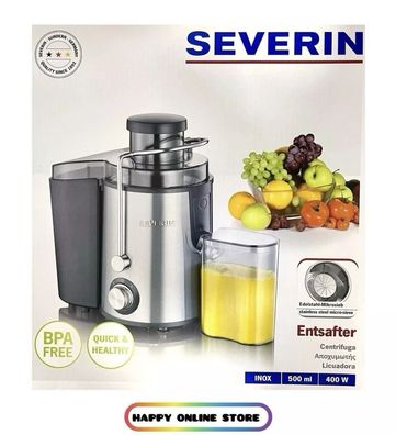 Severin Entsafter ES 9295, mit 2 Geschwindigkeitsstufen, 500 ml, Neu