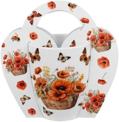 Duo Becher Basket of Flowers Poppies mit Geschenkverpackung ? 0,35l