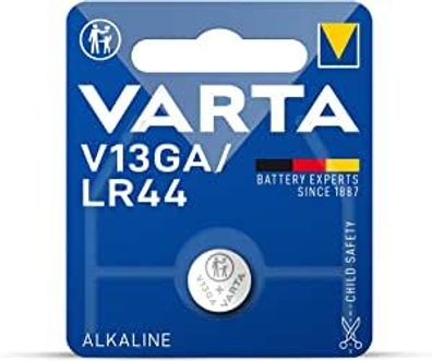Varta Professional Electronics Knopfzelle Alkali Mangan Baterrie V13GA/LR44 1,5 V (1e