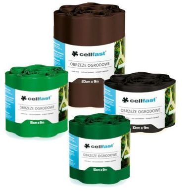 Cellfast Rasenkante Gartenkante Blumenrabatte Garten Terrasse Kanteneinfassungen
