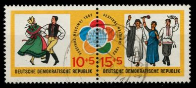 DDR Zusammendruck Nr WZd42 gestempelt WAAGR PAAR X8E0C36
