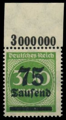 D-REICH INFLA Nr 286P OR postfrisch ORA X6D622A