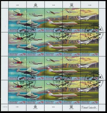 UNO GENF Nr 314-318 ESST Kleinbg X7BD4AA