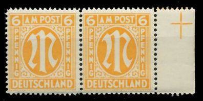 BIZONE AM-POST Nr 13-Az postfrisch WAAGR PAAR SRA X81B242