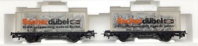 Maerklin 31650 Güterwagen-Set Fischer-Dübel in OVP Spur H0