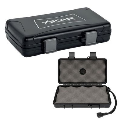 Xikar Reisehumidor aus Kunststoff, schwarz, für 5 Zigarren