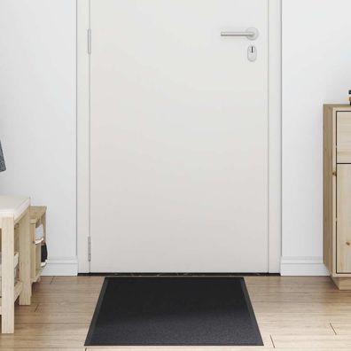 vidaXL Fußmatte Schwarz 60x180 cm