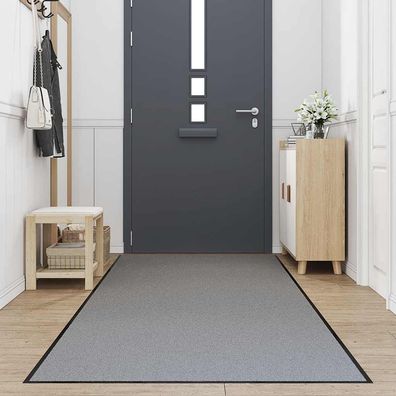 vidaXL Fußmatte Grau 115x400 cm