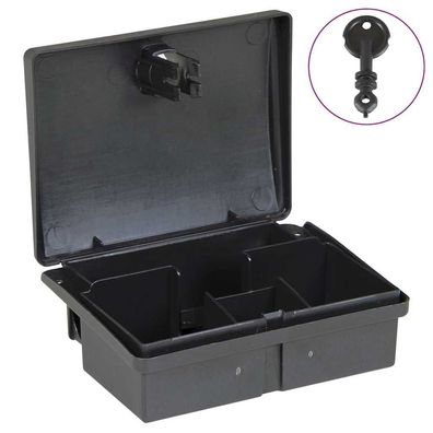 vidaXL Mausefallen 10 Stk. Schwarz 13x10x4 cm