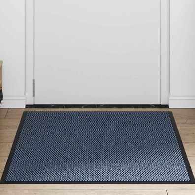 vidaXL Fußmatte Blau 90x150 cm