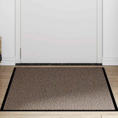 vidaXL Fußmatte Braun 80x120 cm