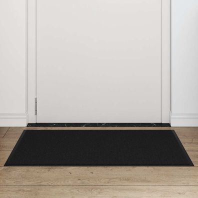 vidaXL Fußmatte Schwarz 60x90 cm