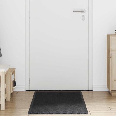 vidaXL Fußmatte Schwarz 60x180 cm