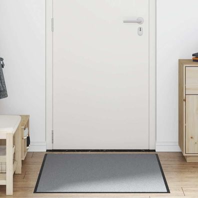 vidaXL Fußmatte Grau 90x120 cm