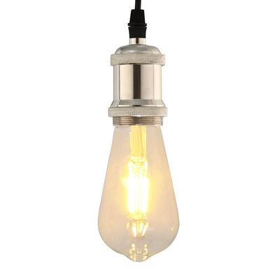 vidaXL Lampenfassungen 2 Stk. Satin-Nickel E27