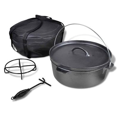 vidaXL Holländischer Ofen 11,3 l mit Zubehör