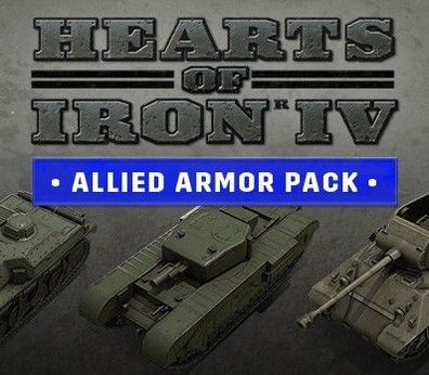 Hearts of Iron IV - Allied Armor Pack - Steam DLC (Aktivierungscode)
