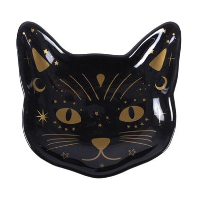 Magic Schwarze Katzen?Gesicht Schmuckschale 26527