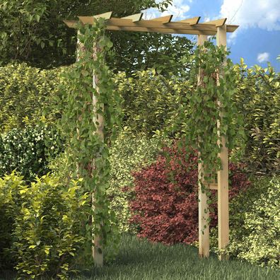 vidaXL Gartenlaube Rosenbogen 150 x 60 x 204 cm Holz Imprägniert