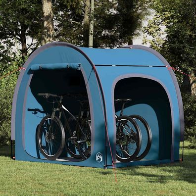 vidaXL Fahrradgarage (Zelt) Blau 210 x 156 x 180 cm