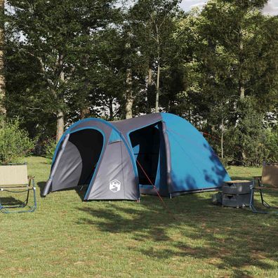 vidaXL Kuppelzelt 6 Personen Blau