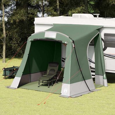 vidaXL Heckklappenzelt Grün 285 x 255 x 245 cm Taft Wasserdicht