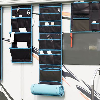 vidaXL Aufbewahrungstasche Schwarz und Blau 125 x 48 cm Oxford
