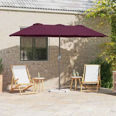 vidaXL Gartensonnenschirm 370 x 197 x 239 cm Polyester und Aluminium