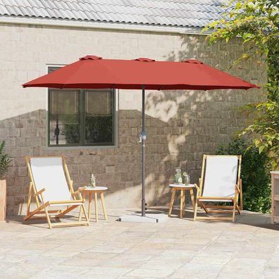 vidaXL Gartensonnenschirm 370 x 197 x 239 cm Polyester und Aluminium