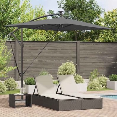 vidaXL Sonnenschirm 294 x 200 x 270 cm Polyester und Aluminium