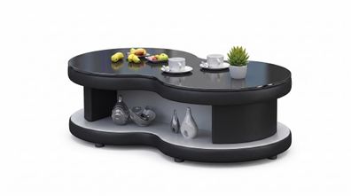 Couchtisch Modern Hochglanz Schwarz Elegant Wohnzimmertisch Luxus
