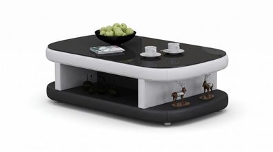 Couchtisch Modern Hochglanz Schwarz Elegant Wohnzimmertisch Luxus