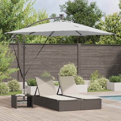 vidaXL Sonnenschirm Sand 249 x 249 x 250 cm Polyester und Aluminium