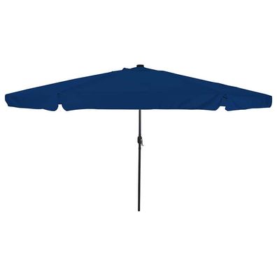 vidaXL Gartensonnenschirm 395 x 395 x 245 cm Polyester Rund Azurblau