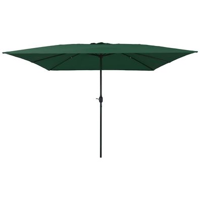 vidaXL Garten-Sonnenschirm 295 x 295 x 245 cm Polyester und Stahl Grün