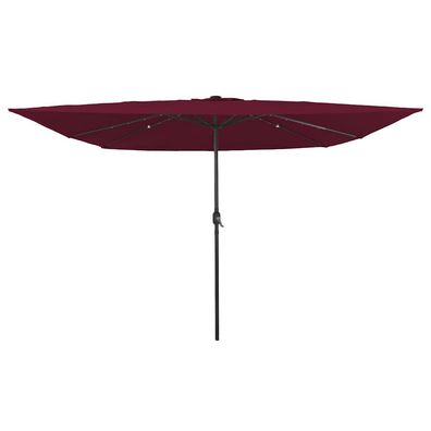 vidaXL Garten-Sonnenschirm Bordeauxrot 295 x 295 x 245 cm