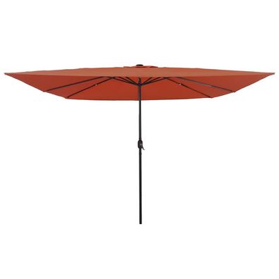 vidaXL Garten-Sonnenschirm Terrakotta 295 x 295 x 245 cm