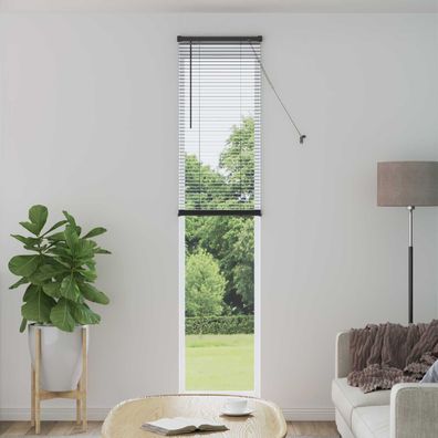 vidaXL Venezianische Jalousie Silber Grau 213 x 40 cm 25 mm PVC