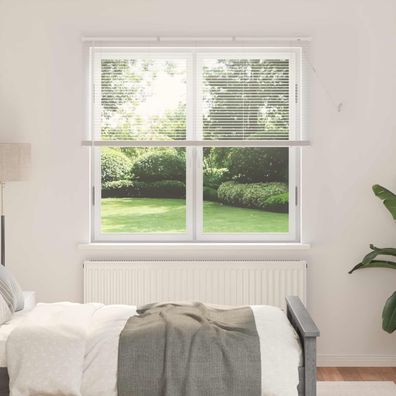 vidaXL Venezianische Jalousie Weiß 150 x 160 cm 25 mm PVC