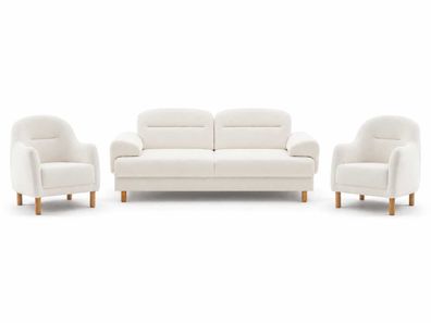 Polstermöbel Sofa Garnitur 3 + 1 + 1 Sitzer Luxusmöbel Komfortabel Wohnzimmer