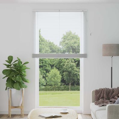 vidaXL Venezianische Jalousie Weiß 213 x 110 cm 25 mm PVC