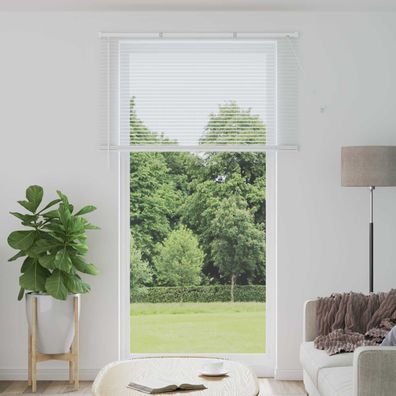 vidaXL Venezianische Jalousie Weiß 213 x 150 cm 25 mm PVC