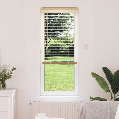 vidaXL Venezianische Jalousie Hellbraun mit Muster 150 x 60 cm 25 mm