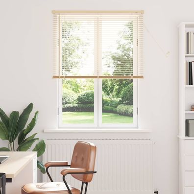 vidaXL Venezianische Jalousie Hellbraun mit Muster 150 x 70 cm 25 mm