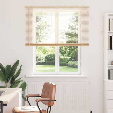 vidaXL Venezianische Jalousie Hellbraun mit Muster 150 x 120 cm 25 mm