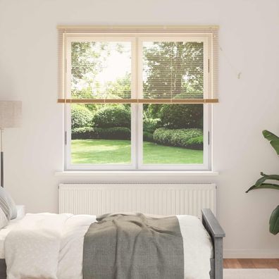 vidaXL Venezianische Jalousie Hellbraun mit Muster 150 x 130 cm 25 mm