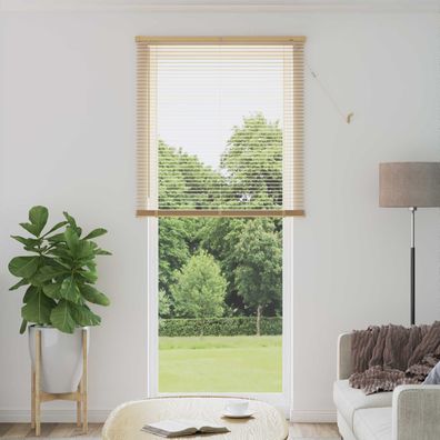 vidaXL Venezianische Jalousie Hellbraun mit Muster 213 x 100 cm 25 mm